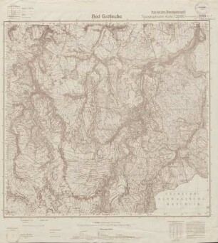 5149 (alte Nr.: 102) Bad Gottleuba, Topographische Karte 1:25000 (4cm - Karte)