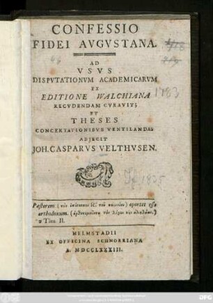 Confessio Fidei Avgvstana