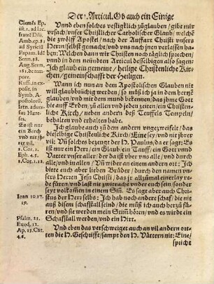 Christlicher, kurtzer, vnd wahrhafftiger Bericht, wie ein ... Christ auff die 37. Hauptarticul des wahren Christlichen Glaubens ... antworten solle