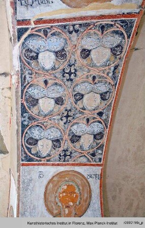 Ausmalung des Refektoriums : Der Heilige Euthymios und der Heilige David Garedscha
