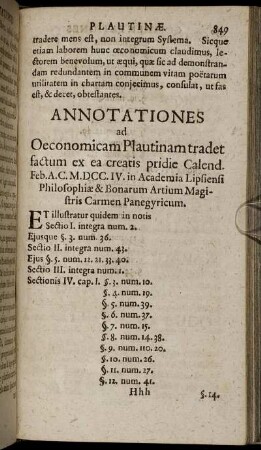 Annotationes.