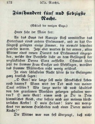 Fünfhundert fünf und siebzigste Nacht