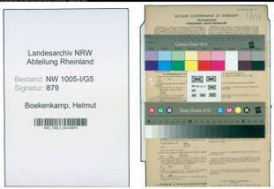 Entnazifizierung Helmut Boekenkamp , geb. 18.11.1917 (Kaufm.Angestellter)