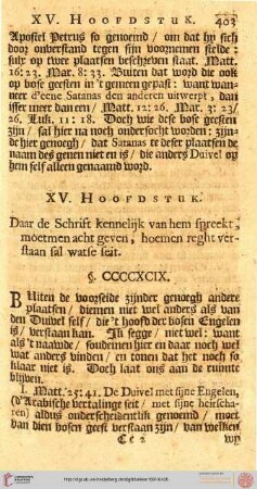XV. Hoofdstuk
