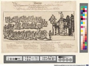 Umzug Deß Handwercks der Zirkelschmid, gehalten am Tag Jacobi, den 25. Julij, und noch folgenden Tags hernach. A. 1691. : Der Tantz war auff Läuffer-Platz, allwo die Lauber-Hütte auffgerichtet stünde