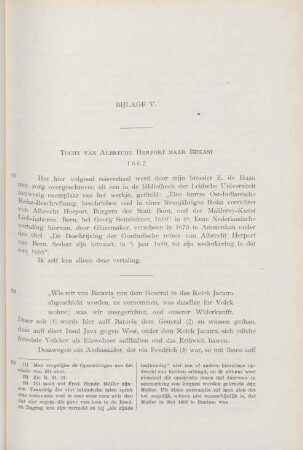 Bijlage V. Tocht van Albrecht Herport naar Bekasi 1662