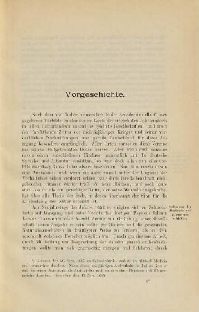 Geschichte der Bibliothek und Naturaliensammlung der Kaiserlichen Leopoldinisch-Carolinischen Deutschen Akademie der Naturforscher