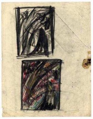Skizze zu "Der Golem, wie er in die Welt kam" (1920)