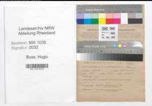 Entnazifizierung Hugo Buss , geb. 25.11.1900 (Lohnbuchhalter)
