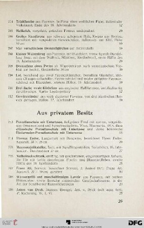 Aus privatem Besitz (Nr. 713-861)