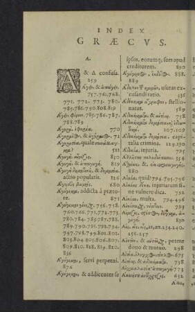 Index graecus.