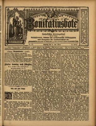 Ausgabe vom Sonntag, den 05. Juli 1914.