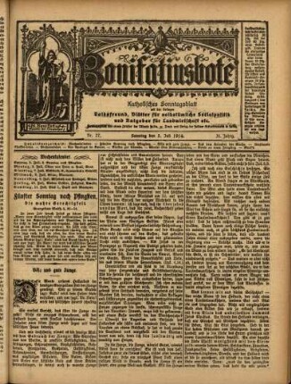 Ausgabe vom Sonntag, den 05. Juli 1914.