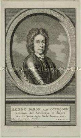 Porträt des niederländischen Generals und Festungsbaumeisters Menno von Coehoorn