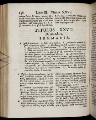 Titulus XXVII. De mandato