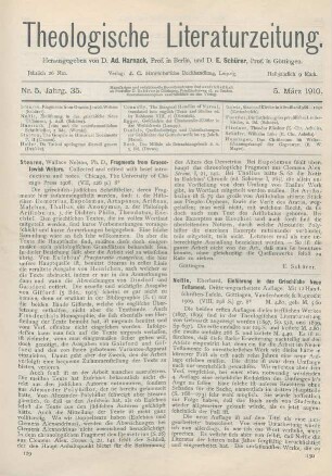130-132 [Rezension] Nestle, Eberhard, Einführung in das Griechische Neue Testament. Dritte umgearbeitete Auflage