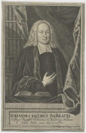 Bildnis des Iohannes Iacobus Rambach