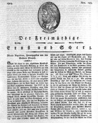 Nro. 183, Freitag den 13. September