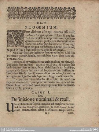 B.C.D. PROOEMIUM.