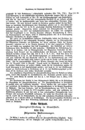 Erster Abschnitt. Zwangsvollstreckung in Grundstücke.