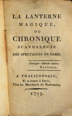 La lanterne magique