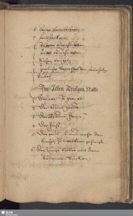 Bl. 361r-363v: Im alten Reisigen Stalle. - Im Neuen Reisigen Stalle...