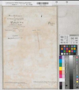Wickede (Dortmund), Zusammenlegung Wickede, Bl. 9 Brouillonkarte II Wickede Flur 1