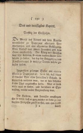 Drei und dreissigstes Kapitel. Verfolg der Geschichte.