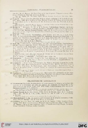 Französische Literatur (Nr. 132-153)