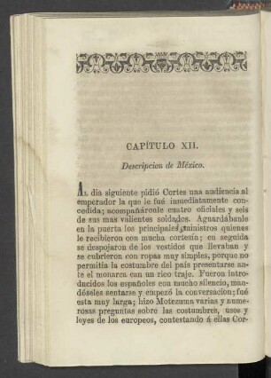 Capitulo XII. Descripcion de México