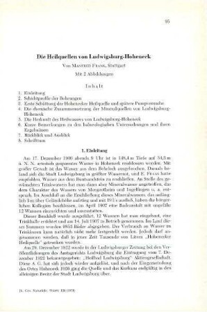 Die Heilquellen von Ludwigsburg-Hoheneck