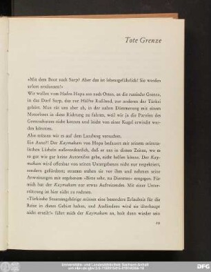 Tote Grenze
