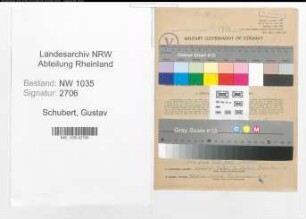 Entnazifizierung Gustav Schubert , geb. 25.05.1901 (Steiger)