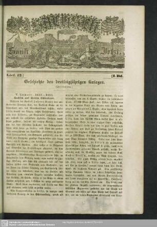 Geschichte des dreißigjährigen Krieges