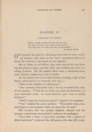 Chapter IV. Nagasaki by night