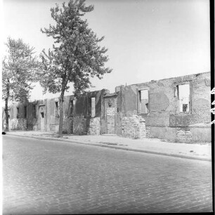 Negativ: Ruine, Siedlung Lindenhof, 1953