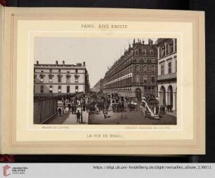 Paris, rive droite. La rue de Rivoli