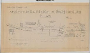 Hennef Personenbahnhof: Erweiterung der Omnibushaltestellen am Personenbahnhof Hennef/Sieg