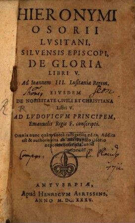 De gloria libri V.
