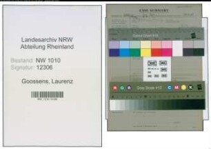 Entnazifizierung Laurenz Goossens , geb. (Erziehungswesen)