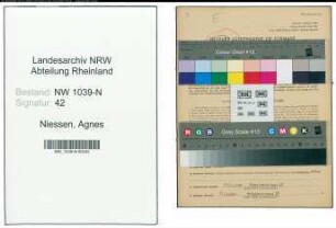 Entnazifizierung Agnes Niessen , geb. 04.01.1894 (Geschaefsinhaberin)