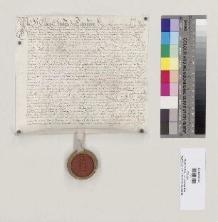 Georg Schilher zu Tegernheim tauscht mit Kaspar Hirner zu Tegernheim seinen zum Reichsstift St. Emmeram gehörigen Weingarten in Schwabelweis, der der erst Ober genannt wird, gegen des Hirners Haus und Hofstatt in Tegernheim, die zum Reichsstift Obermünster gehören. S: Hieronymus [II. Feury], Abt von St. Emmeram