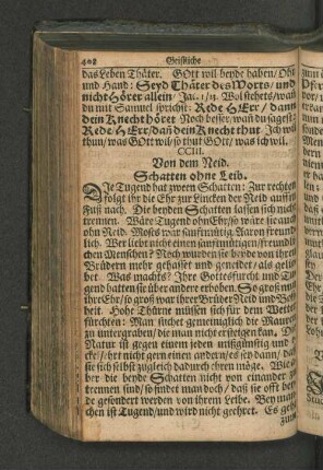 CCIII. Von dem Neid. Schatten ohne Leib.