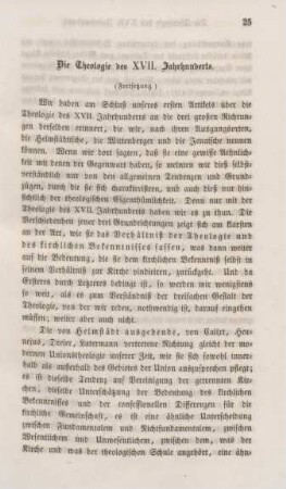 25-51 Die Theologie des XVII. Jahrhunderts : Schluss