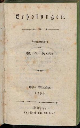 1799: Erholungen