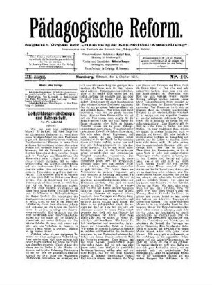 Volksbildungsbestrebungen und Lehrerschaft : ( Schluß)