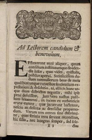 Ad Lectorum candidum & benevolum.