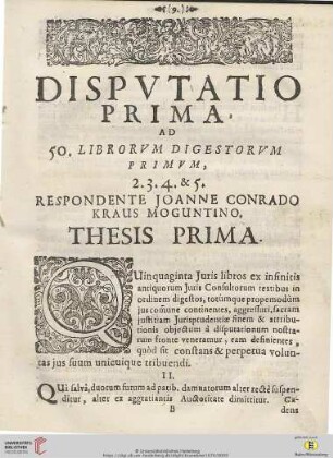 Thesis Prima - XXVI]