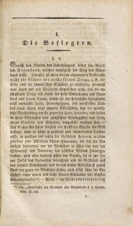 Der Sieg des christlichen Glaubens über die Welt : ein Beytrag und Anhang zur Würde und Hoffnung der katholischen Kirche