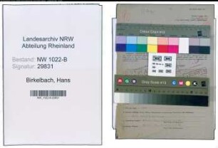 Entnazifizierung Hans Birkelbach , geb. 01.07.1919 (Referendar)